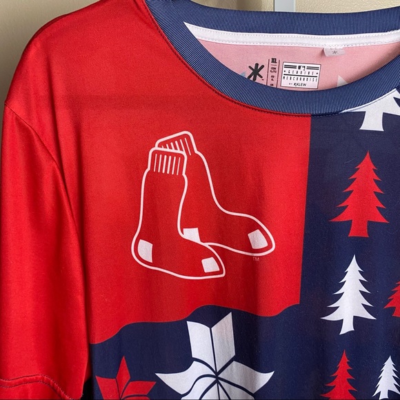 KLEW Boston Red Sox short-sleeve shirt, size XL, cool patterns on shirt - Picture 2 of 11